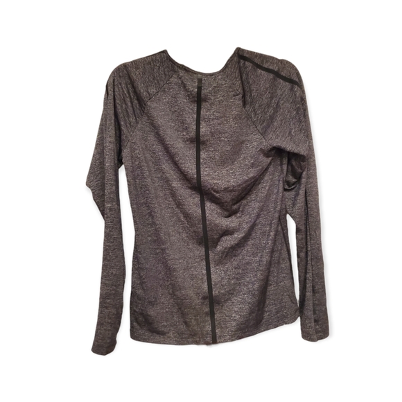 Nike women's hyper cool workout shirt size M color dark gray - Picture 2 of 3